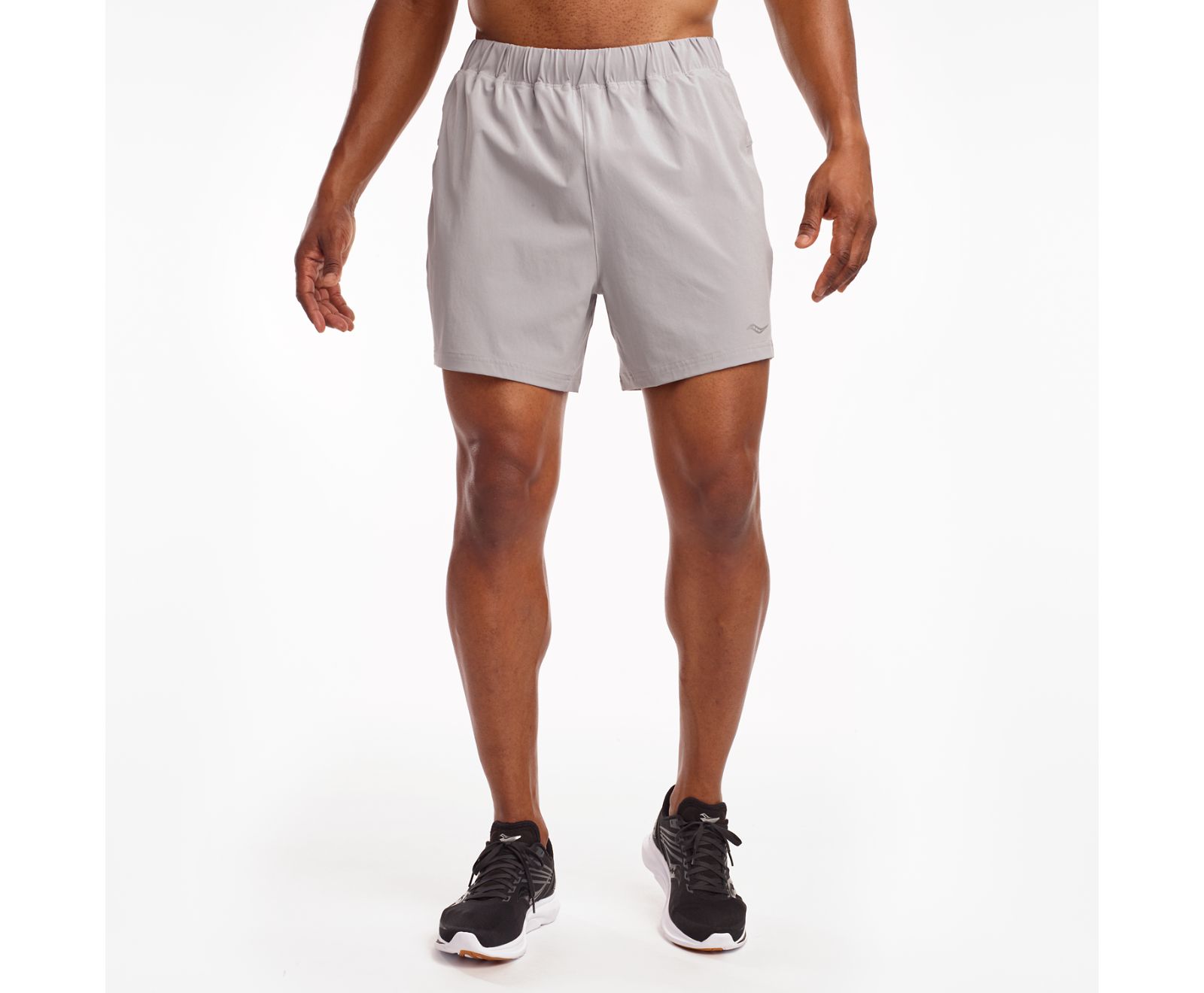 Saucony Outpace 5" Shorts Herr Ljusgrå | Sverige 169FDN